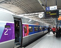 TGV Train in Station photo